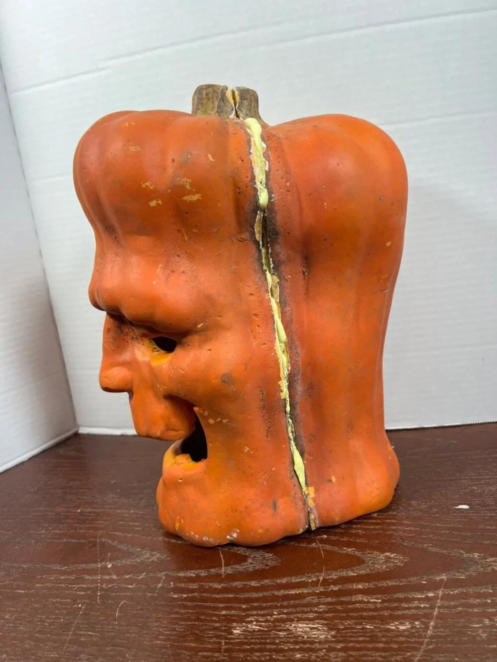 Vintage Trendmasters Halloween Pumpkin Skull Decoration Frankenstein
